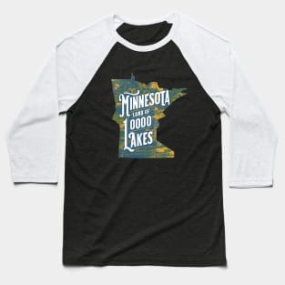 Minnesota Land of 10,000 Lakes Baseball T-Shirt